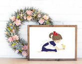 Country Girl and her Duck SVG Print and Cut